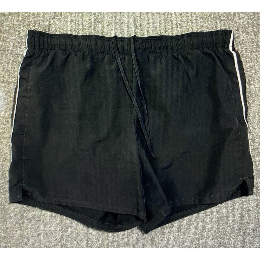 Nike Kids Modern Black Logo Dri-FIT Athletic Shorts, Size S-(4/6)